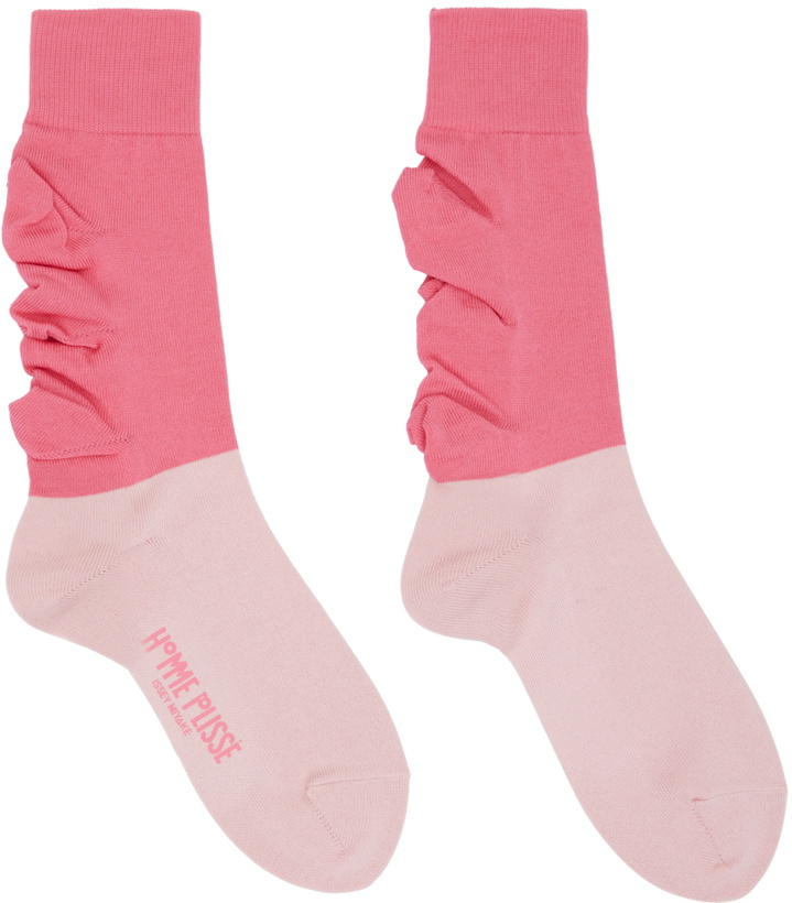 Photo: HOMME PLISSÉ ISSEY MIYAKE Pink Flower Socks
