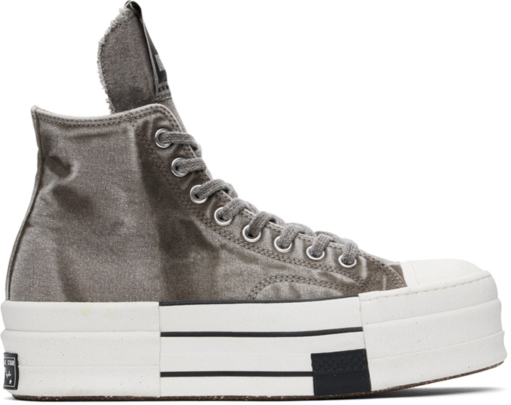 Photo: Rick Owens DRKSHDW Gray Converse Edition DBL Drkstar Sneakers