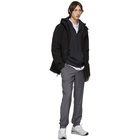 Z Zegna Grey Cashmere Zip-Up Hoodie