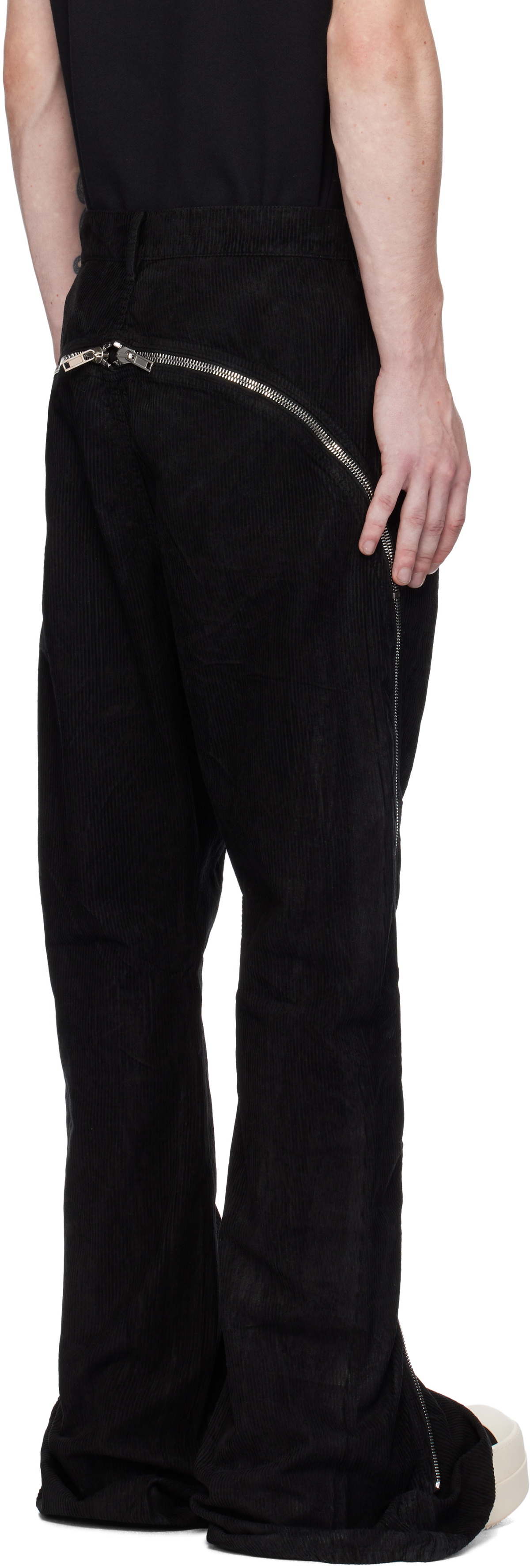 Rick Owens DRKSHDW Black Porterville Bolan Banana Trousers