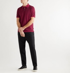 Hugo Boss - Prout Contrast-Tipped Cotton-Piqué Polo Shirt - Red