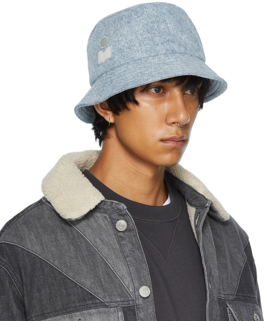 Isabel Marant Blue Denim Haleyh Bucket Hat Isabel Marant Isabel Marant Blue Denim Haleyh Bucket Hat Isabel Marant