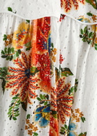 Farm Rio Delicate Garden Broderie Anglaise Cotton Midi Skirt White