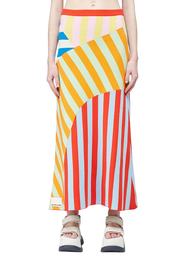 Photo: Sunnei Patchwork Knit Skirt