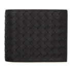 Bottega Veneta Black Intrecciato Bifold Wallet