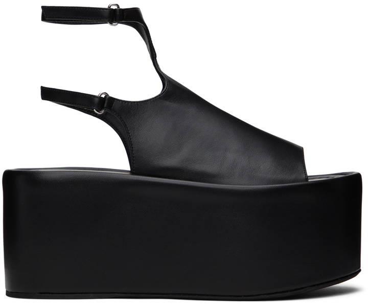Photo: Sportmax Black Platform Sandals