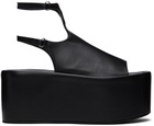 Sportmax Black Platform Sandals