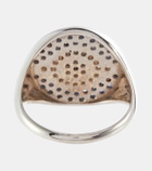 Ileana Makri Dawn Chevalier 18kt gold ring with diamonds and sapphires