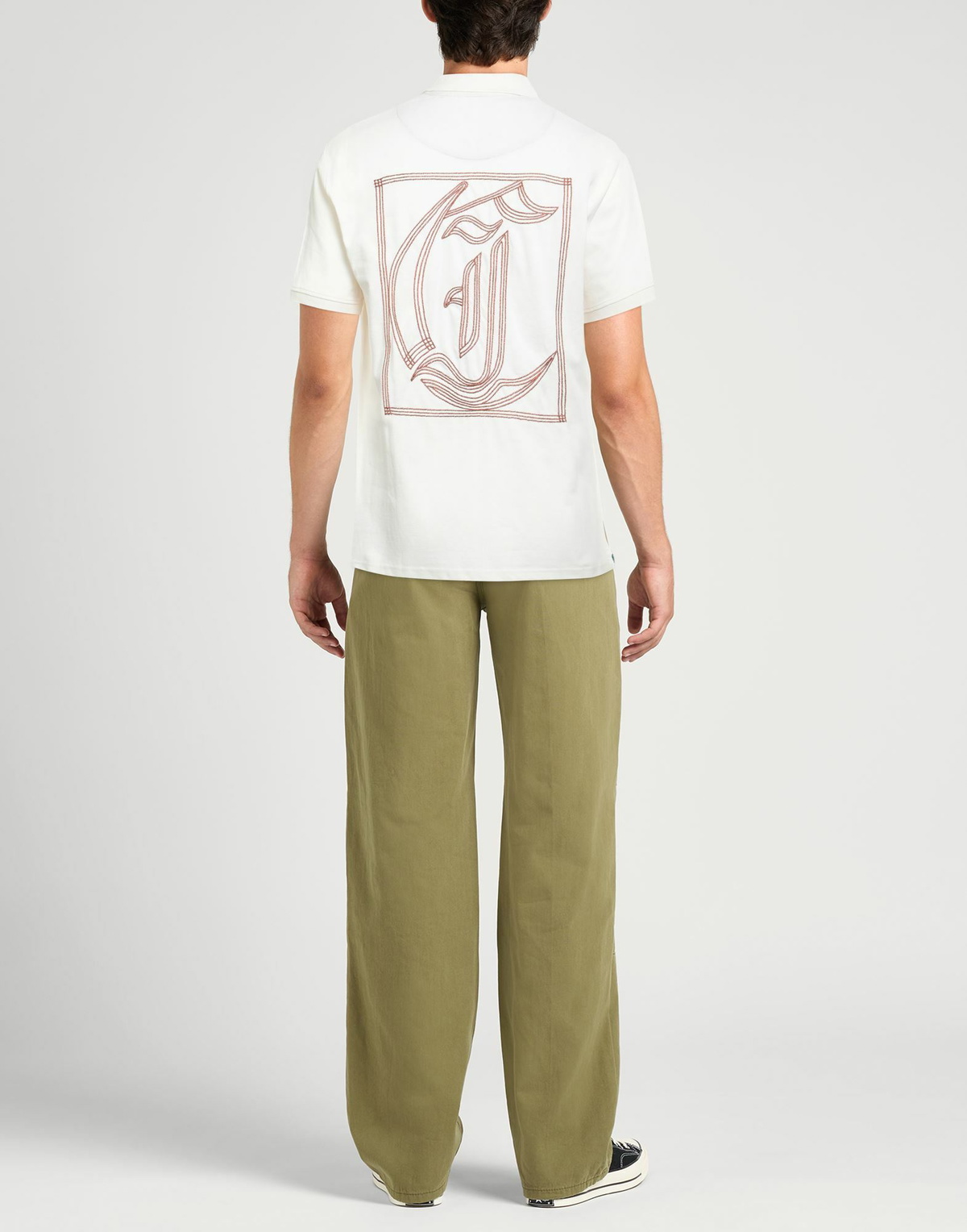 Just Cavalli Mens Polo shirt Cream