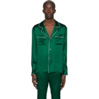 Casablanca Green Silk De Soiree Pyjama Shirt