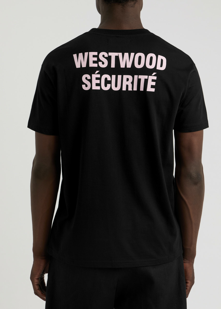 Vivienne Westwood Sécurité Printed Cotton T-shirt Black Vivienne