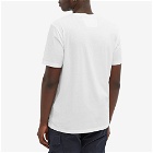C.P. Company Men's Small Stitch Block Logo T-Shirt in Gauze White