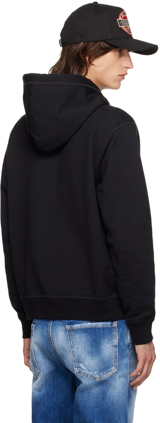 Dsquared2 Black 'Cherry Boy' Cool Fit Hoodie Dsquared2