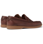 Brunello Cucinelli - Full-Grain Leather Penny Loafers - Brown