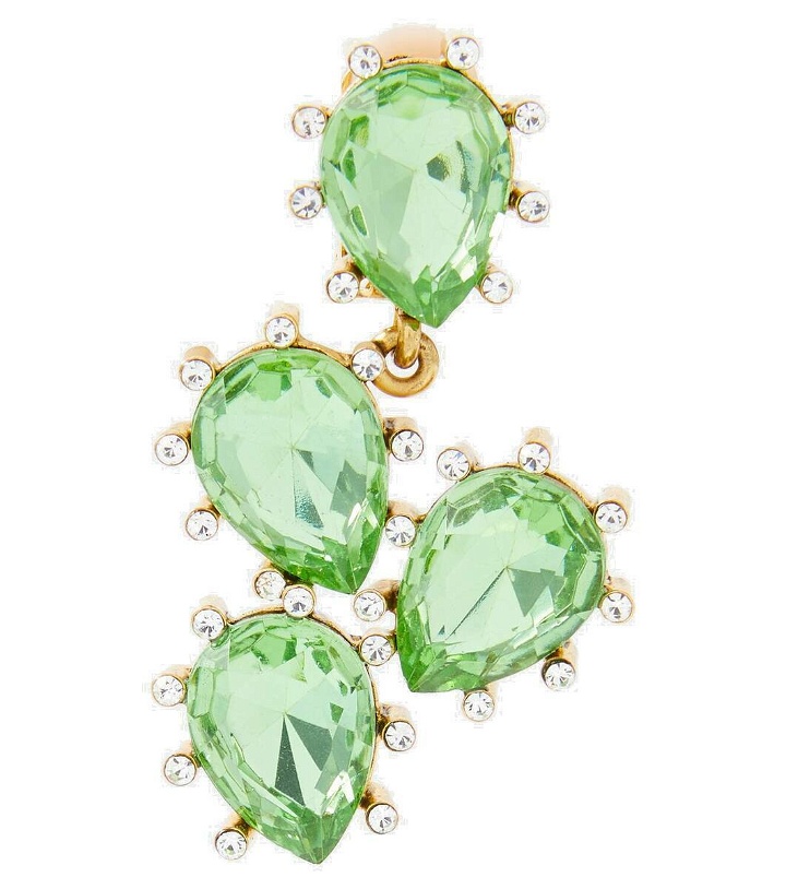 Photo: Oscar de la Renta Cactus crystal-embellished drop earrings