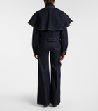 Ulla Johnson Agata caped denim jacket