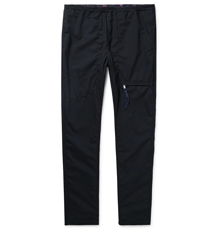 Photo: nonnative - Midnight-Blue Educator Tapered Wool-Blend Ripstop Trousers - Midnight blue