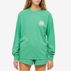 Sporty & Rich x Prince Crest Long Sleeve T-Shirt in Kelly Green/White