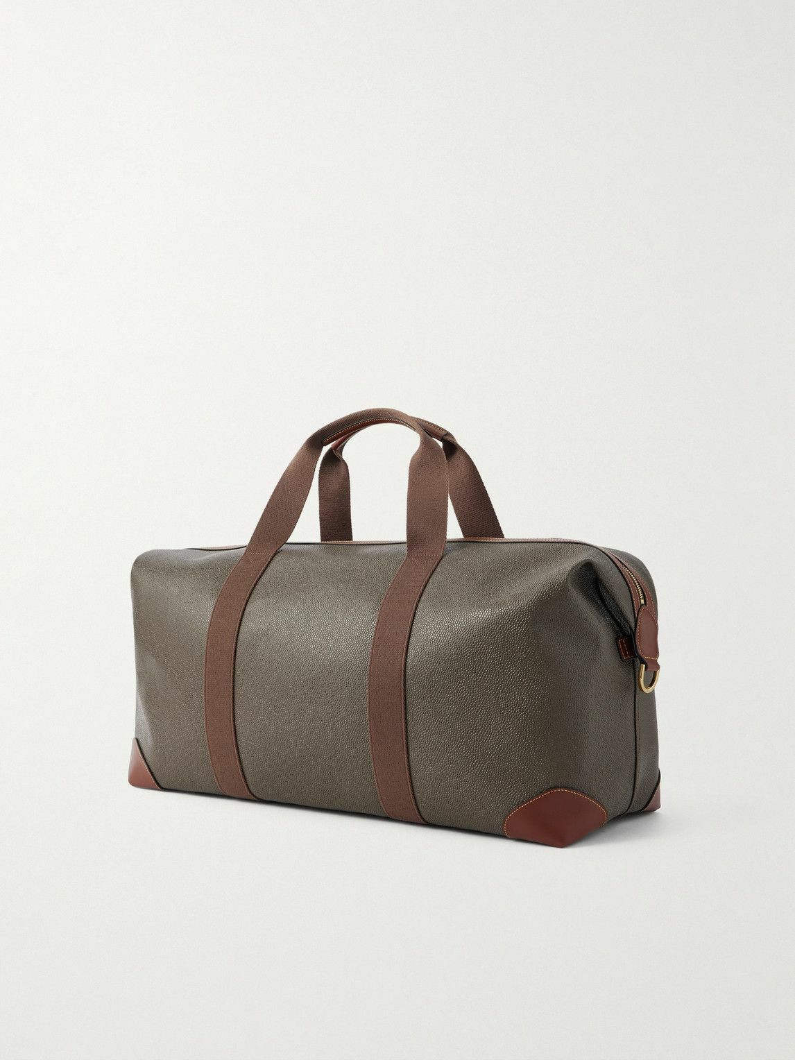 Mulberry - Heritage Medium Clipper Leather-Trimmed Scotchgrain Weekend Bag