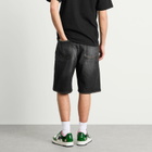 A Bathing Ape Men's Twin Sta Relaxed Fit Denim Shorts in Black
