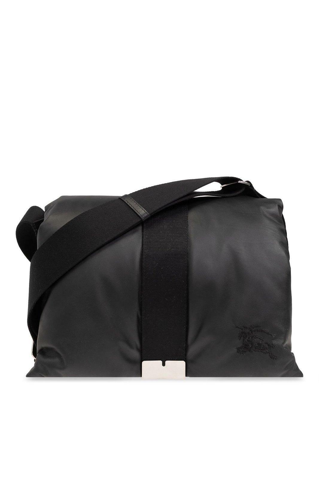 Burberry正規品/関税送料込み Logo Messenger Bag Burberry - Logo-Embroidered Padded Leather Messenger Bag