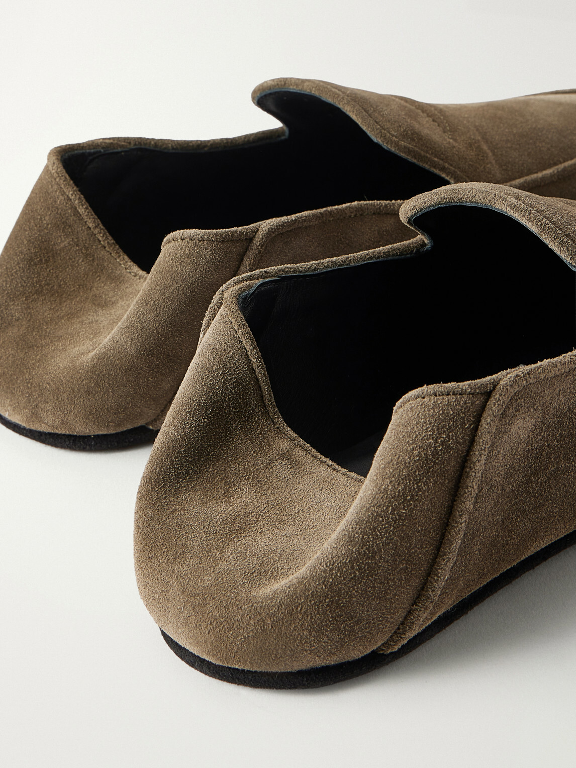 George Cleverley - Mayfair Collapsible-Heel Suede Loafers - Green