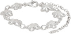 VEERT White Gold 'The Plain Flower' Bracelet