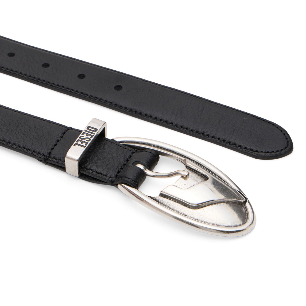 Diesel Men's Western Buckle Belt in Black