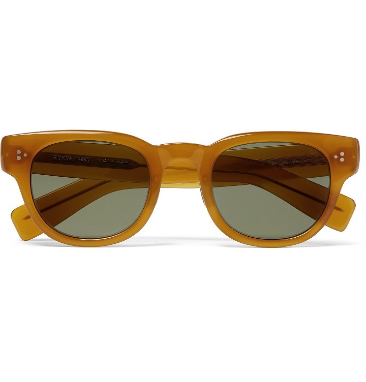 Photo: Eyevan 7285 - D-Frame Acetate Sunglasses - Yellow