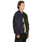 Song for the Mute Blue and Green Coach Bomber Jacket