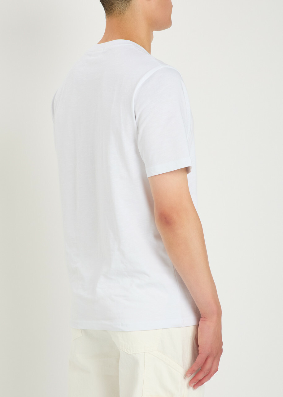 Les Deux Italian Logo-print Cotton T-shirt White