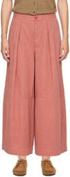 YMC Pink Deadbeat Trousers