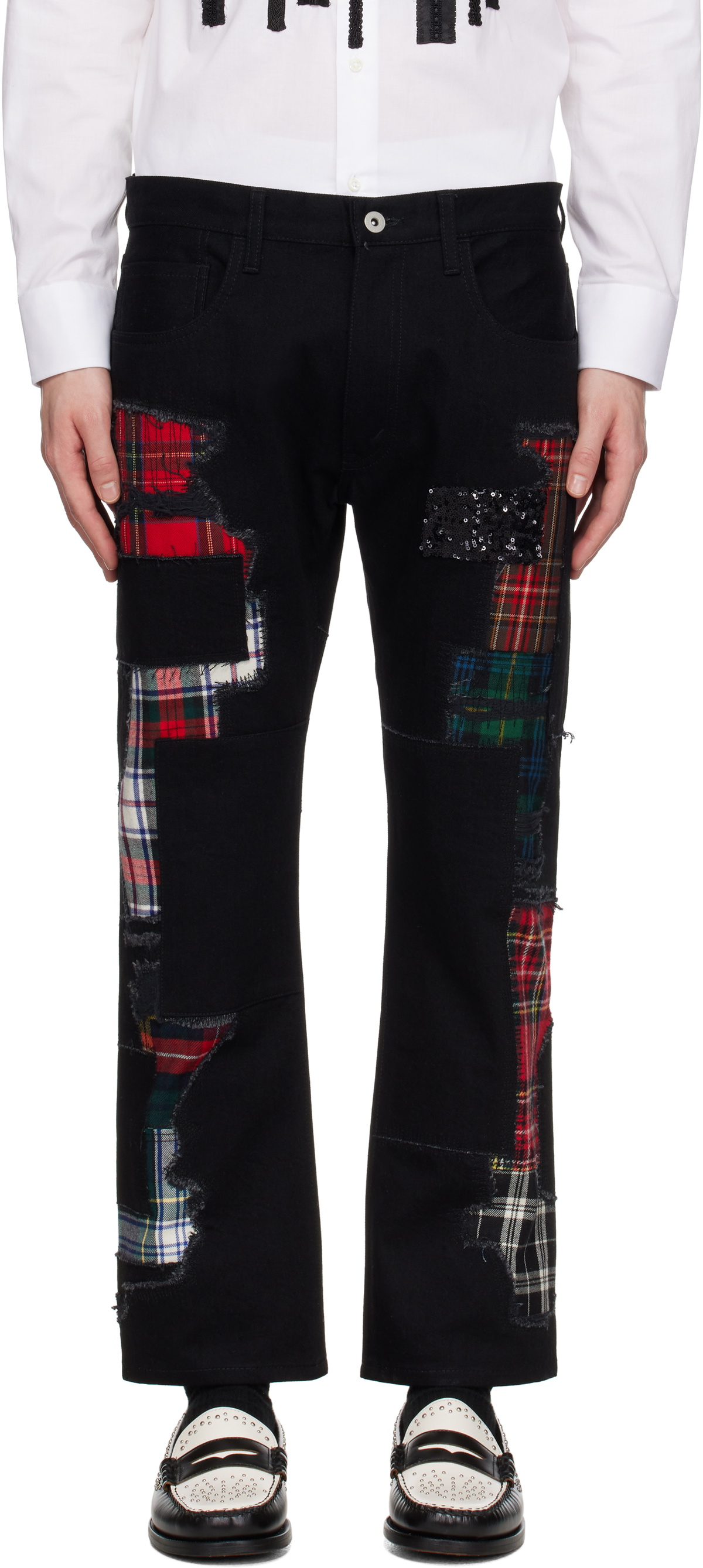 Junya Patchwork Junya Watanabe Black Patchwork Jeans Junya Watanabe