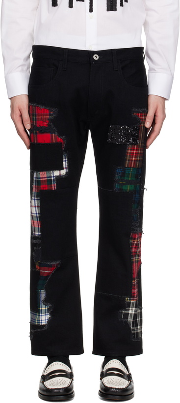 Photo: Junya Watanabe Black Patchwork Jeans