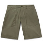 Monitaly - Cotton-Canvas Shorts - Men - Army green