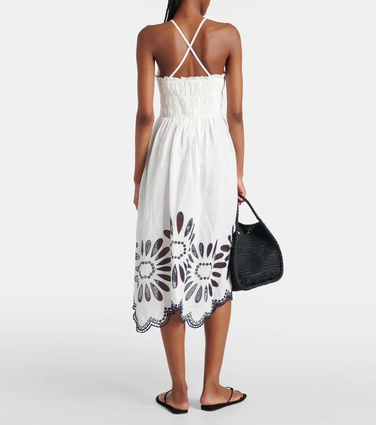 Ulla Johnson Beatrice linen and cotton midi dress Ulla Johnson