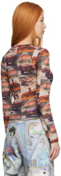 Marc Jacobs Heaven Red Cotton Long Sleeve T-Shirt