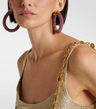 Rabanne Embellished hoop earrings