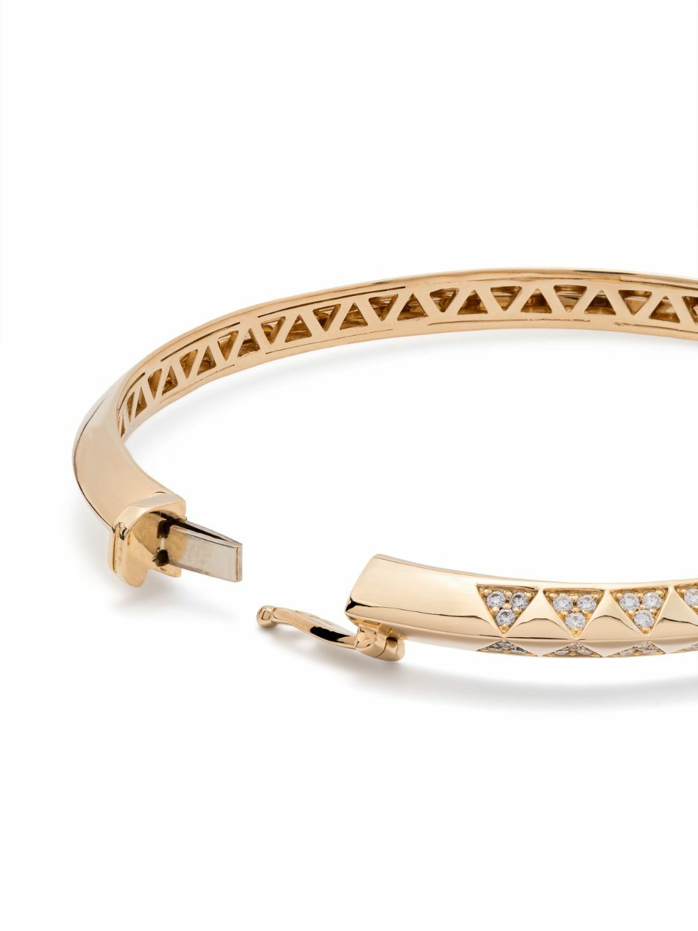 Harwell Godfrey 18K Yellow Gold Knife Edge Diamond Bracelet