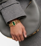 Fendi O'Lock Horizontal quartz watch with diamonds
