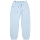 Air Jordan Men's W Wordmark Fleece Sweat Pant in Ice Blue/Sail