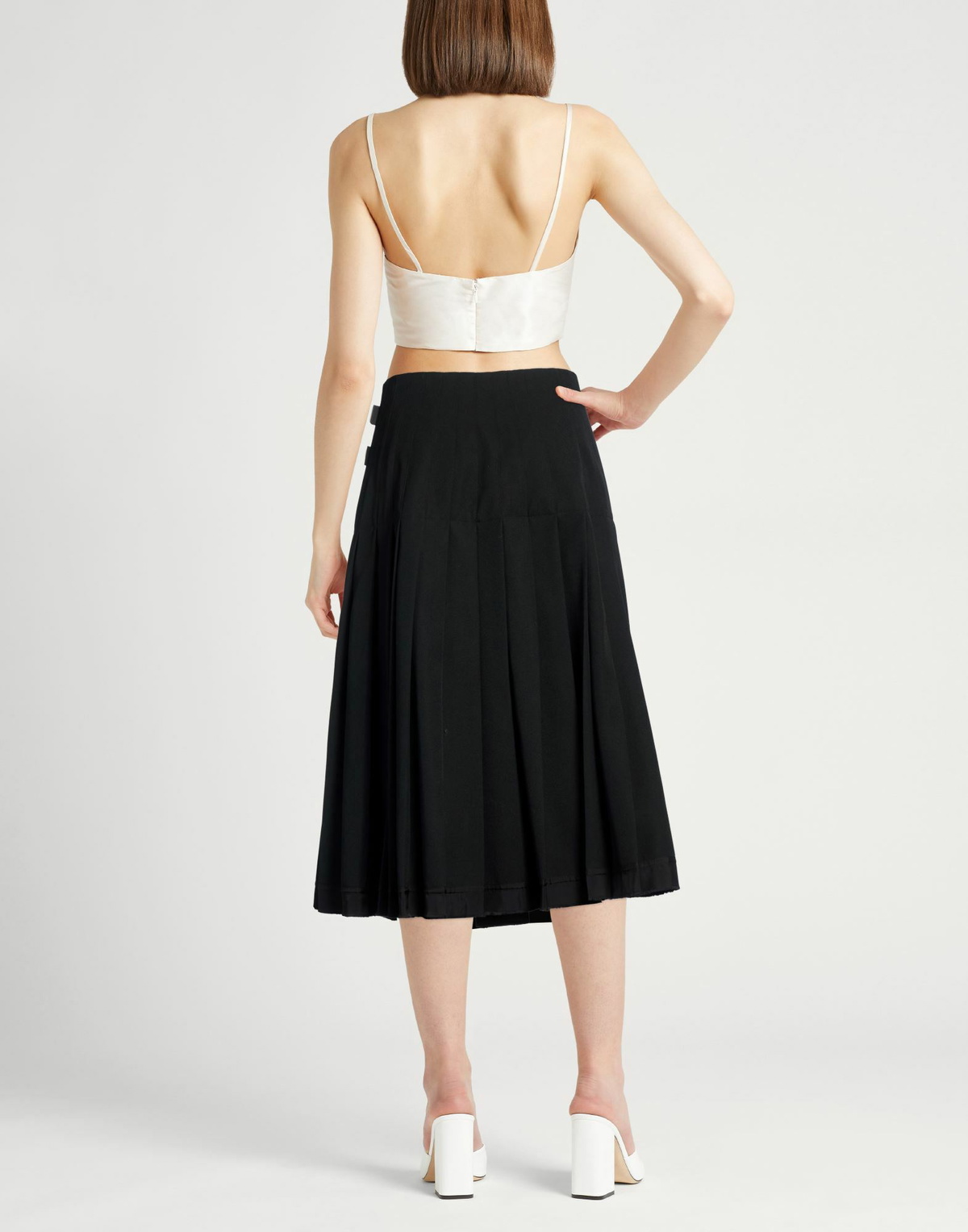 Jil Sander Womens Midi skirt in Black