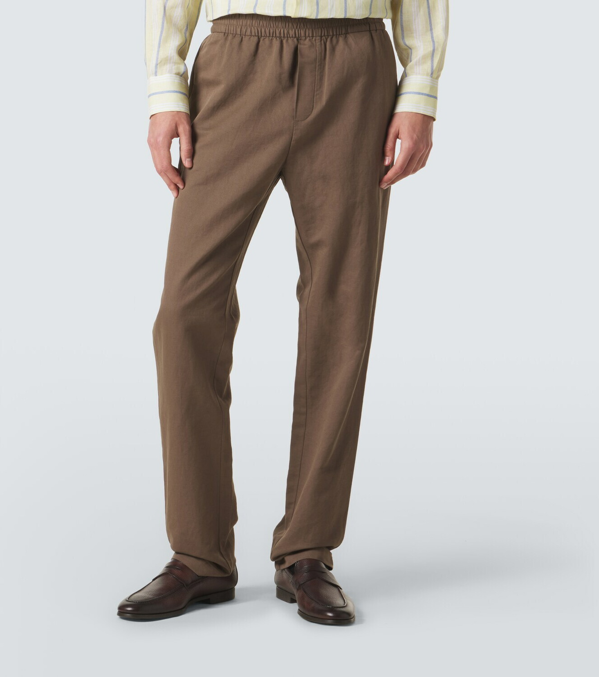 Sunspel Cotton and linen straight pants