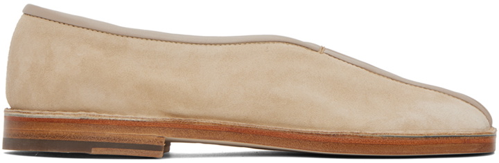 Photo: LEMAIRE Beige Flat Piped Slippers