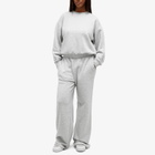 Good American Women's Crystal Allover Crew Neck Sweatshirt in Heather Grey
