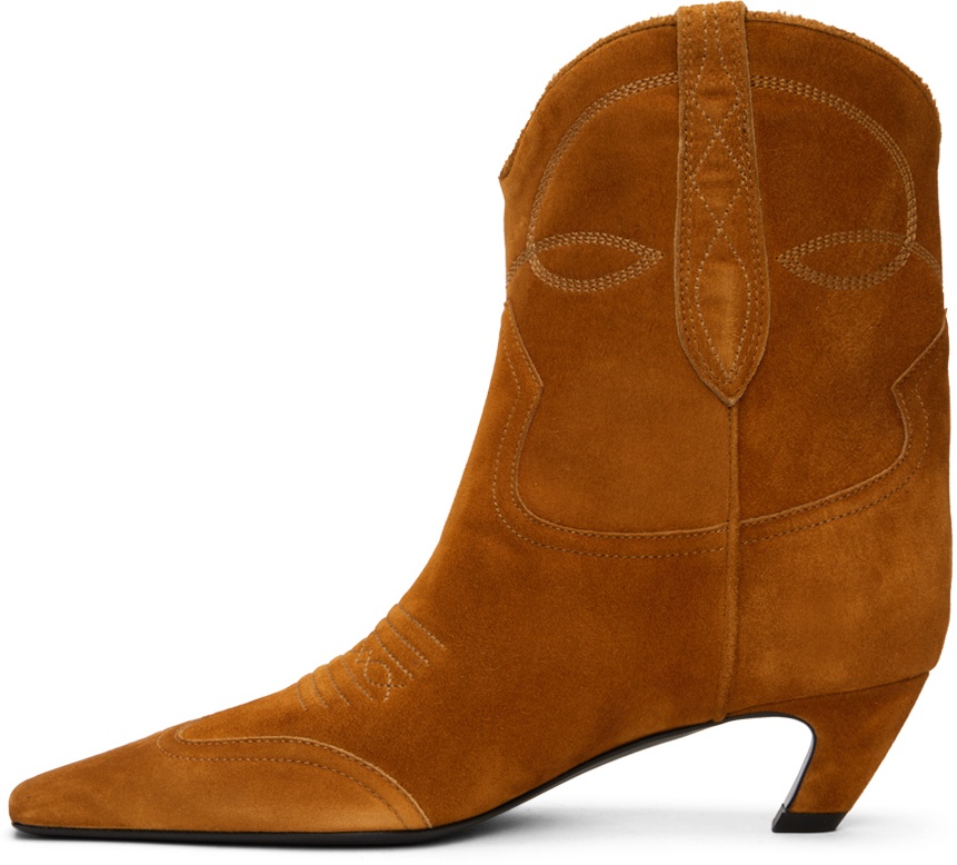 KHAITE Tan 'The Dallas' Boots Khaite