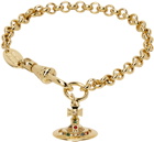 Vivienne Westwood Gold New Petite Orb Bracelet