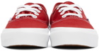 Vans Red OG Authentic LX Sneakers