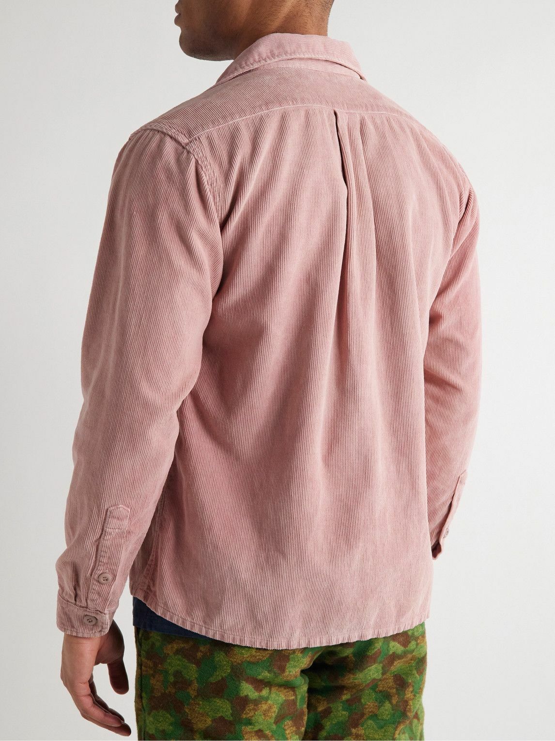 Jungmaven - Ventura Hemp and Cotton-Blend Corduroy Shirt - Pink