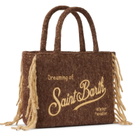 MC2 Saint Barth Vanity Blanket Brown Shoulder Bag With Fringes